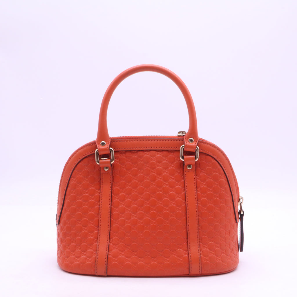 Convertible Dome Satchel Microguccissima Leather Mini  B21762