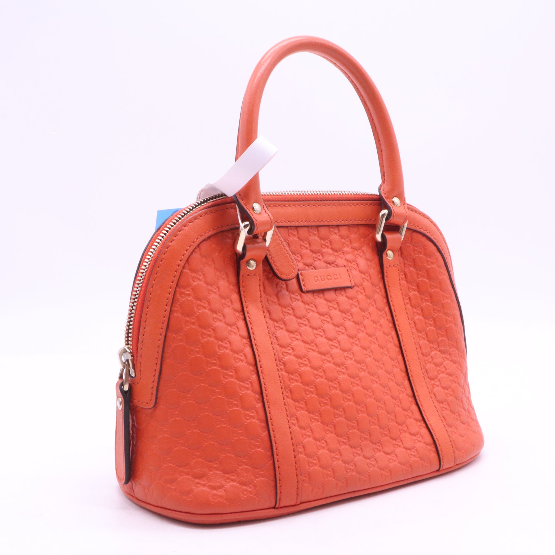 Convertible Dome Satchel Microguccissima Leather Mini  B21762