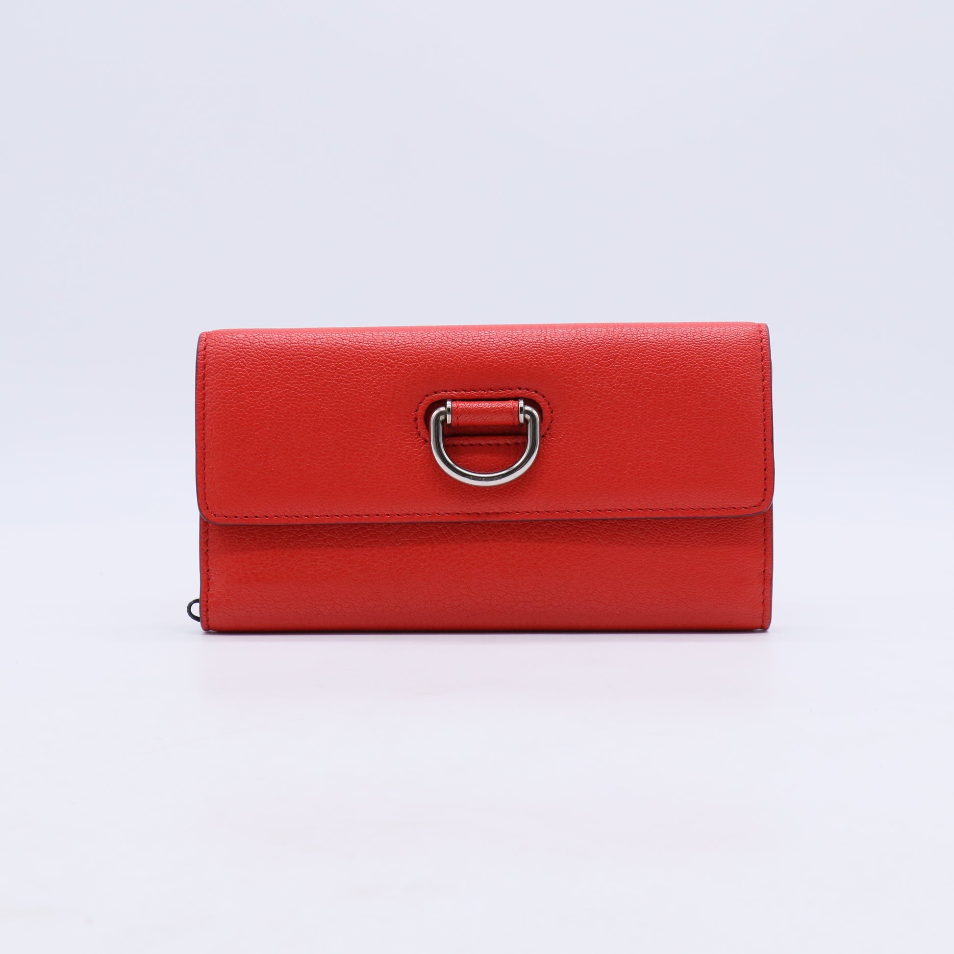 Burberry D-Ring Grained Leather Continental Wallet W21163