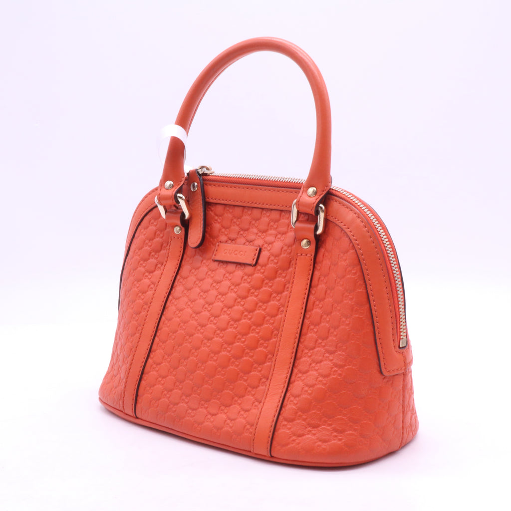 Convertible Dome Satchel Microguccissima Leather Mini  B21762