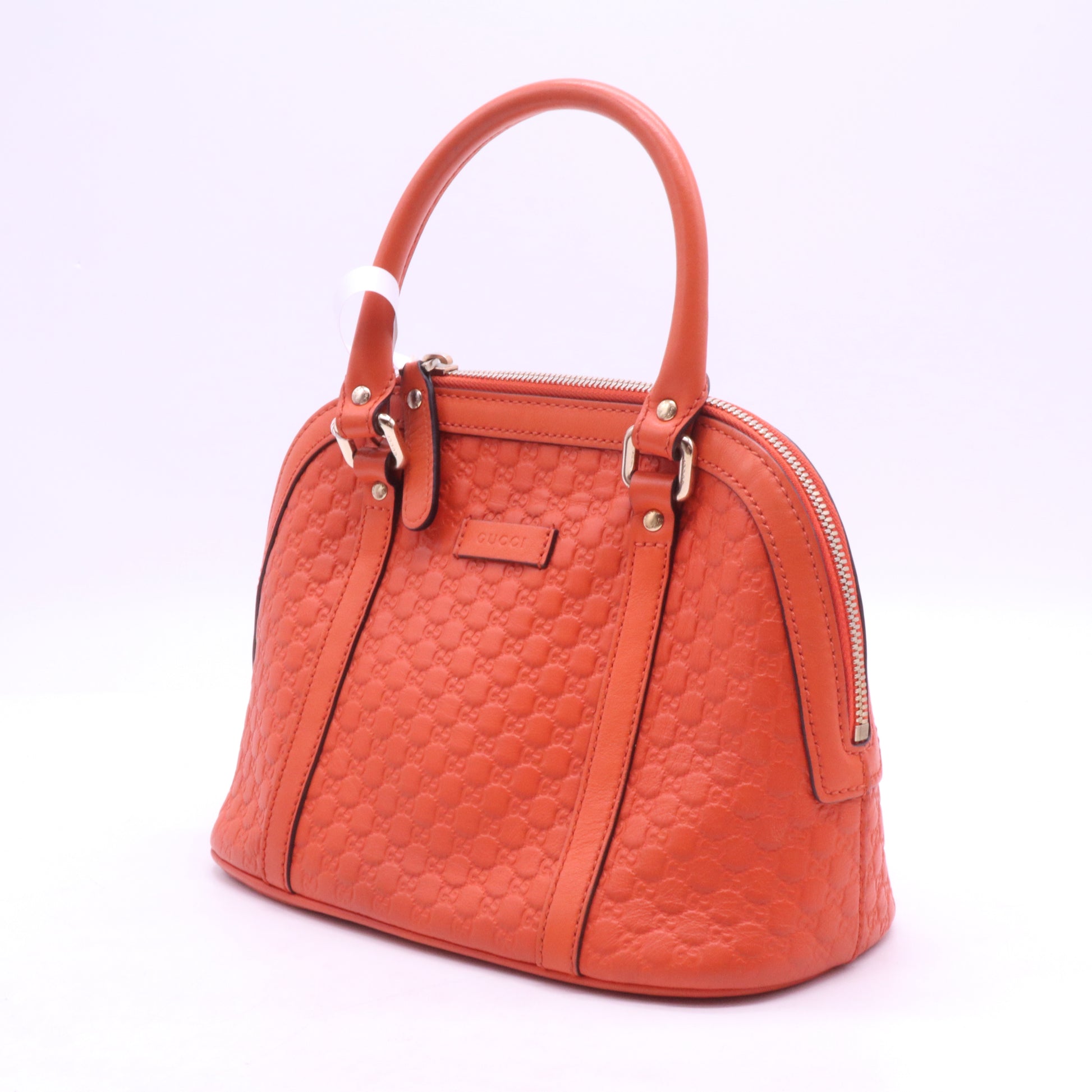 Convertible Dome Satchel Microguccissima Leather Mini  B21762