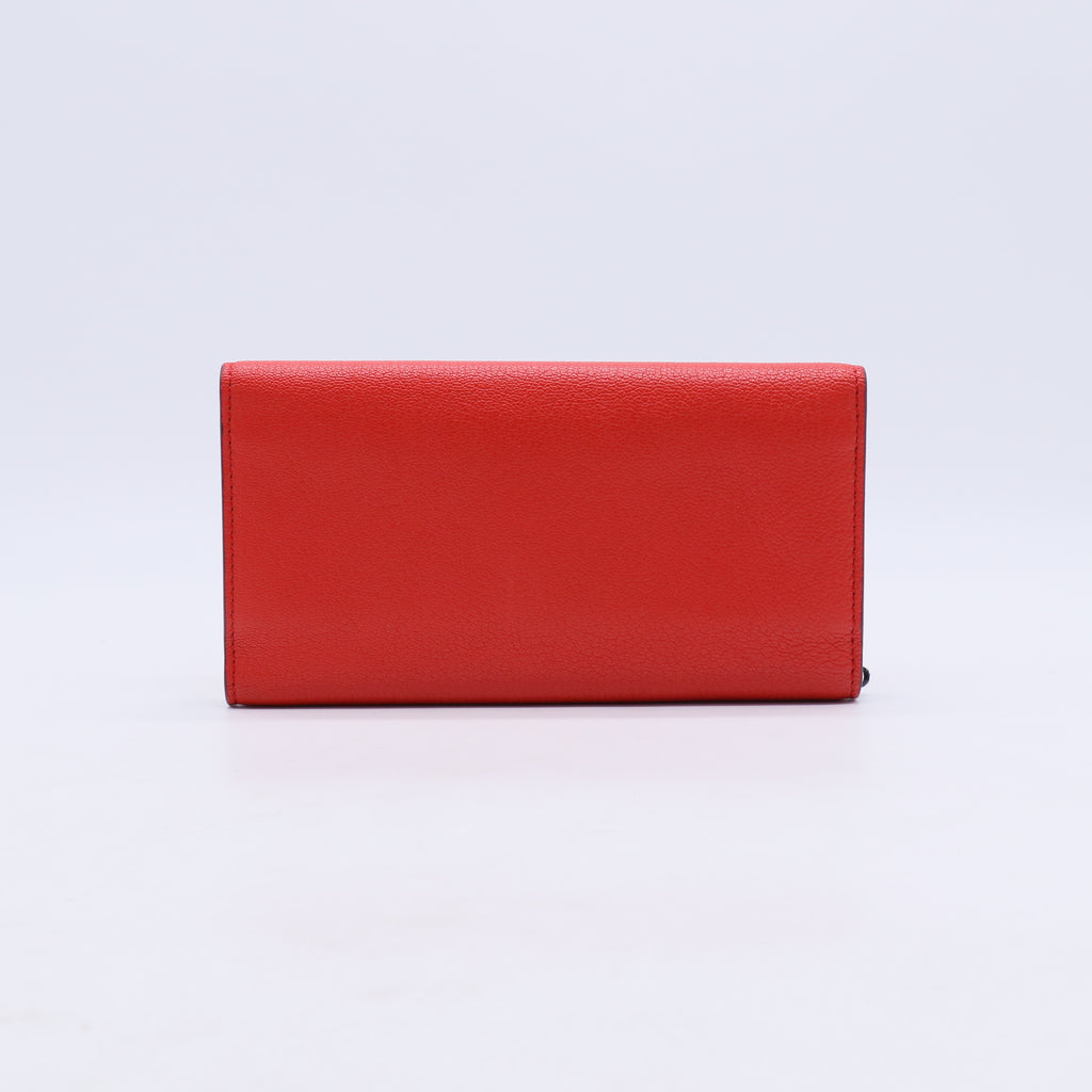 Burberry D-Ring Grained Leather Continental Wallet W21163