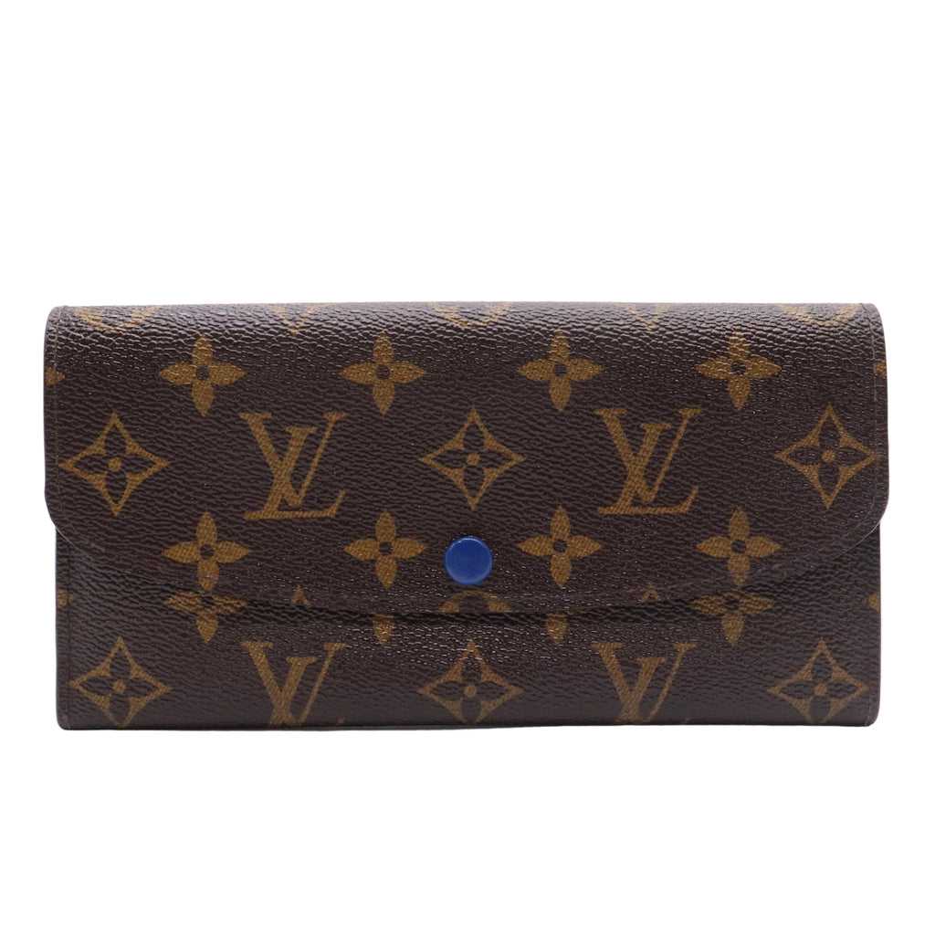 Monogram Canvas Blue Emilie Wallet