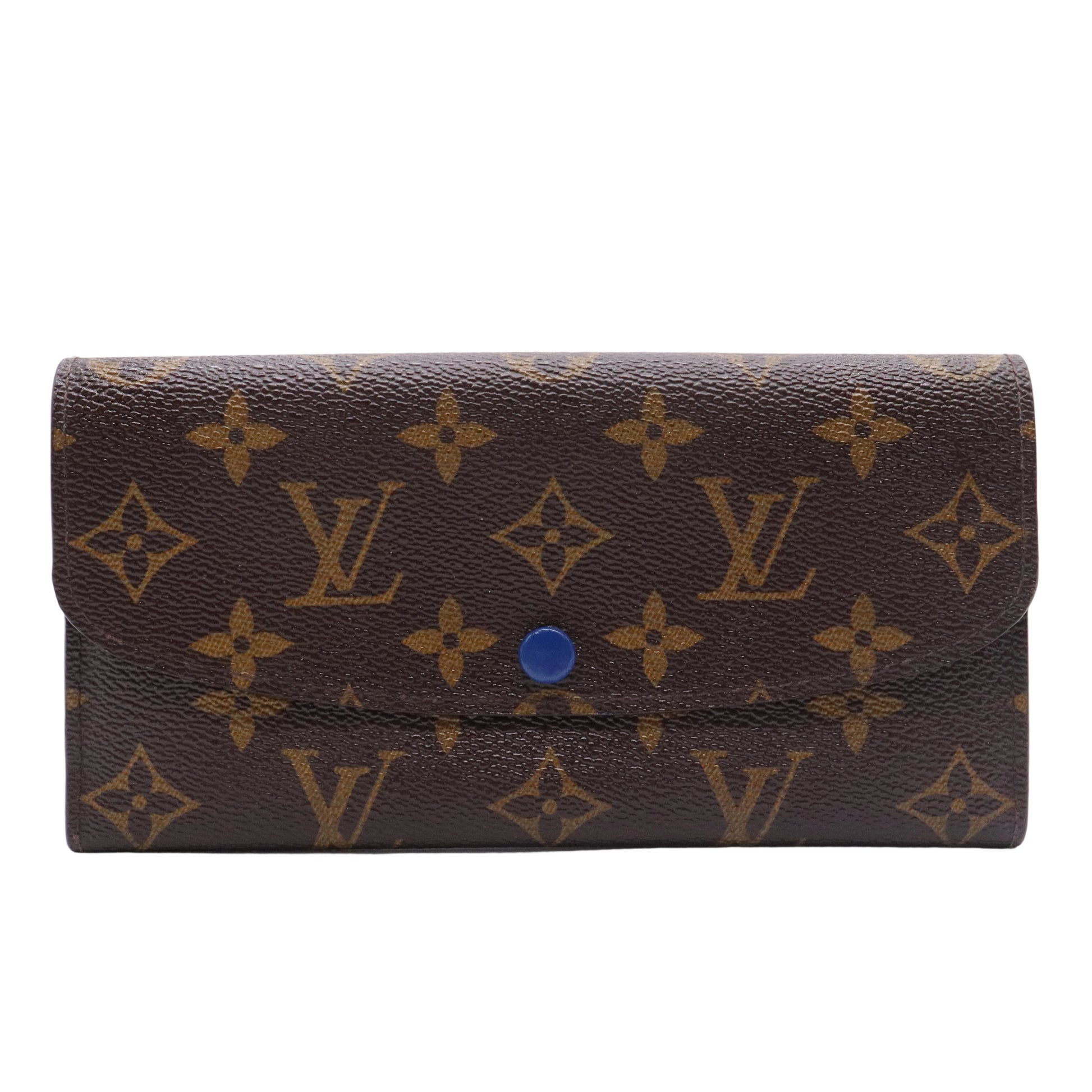 Monogram Canvas Blue Emilie Wallet