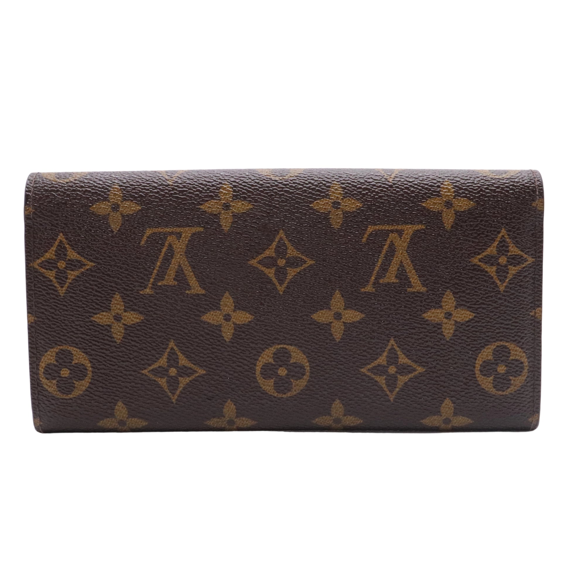 Monogram Canvas Blue Emilie Wallet