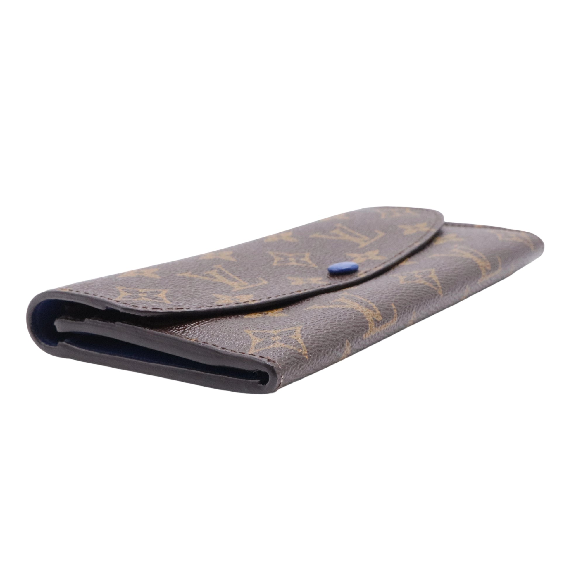 Monogram Canvas Blue Emilie Wallet