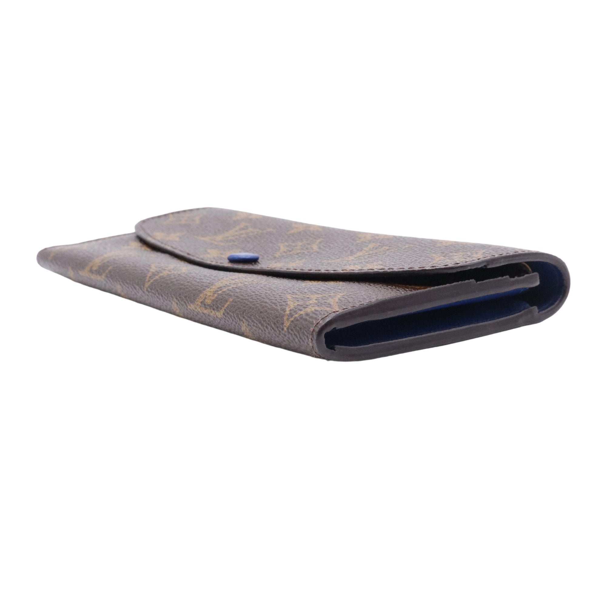 Monogram Canvas Blue Emilie Wallet