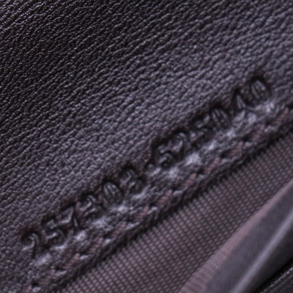 Guccissima Black Leather Trifold Long Flap Wallet