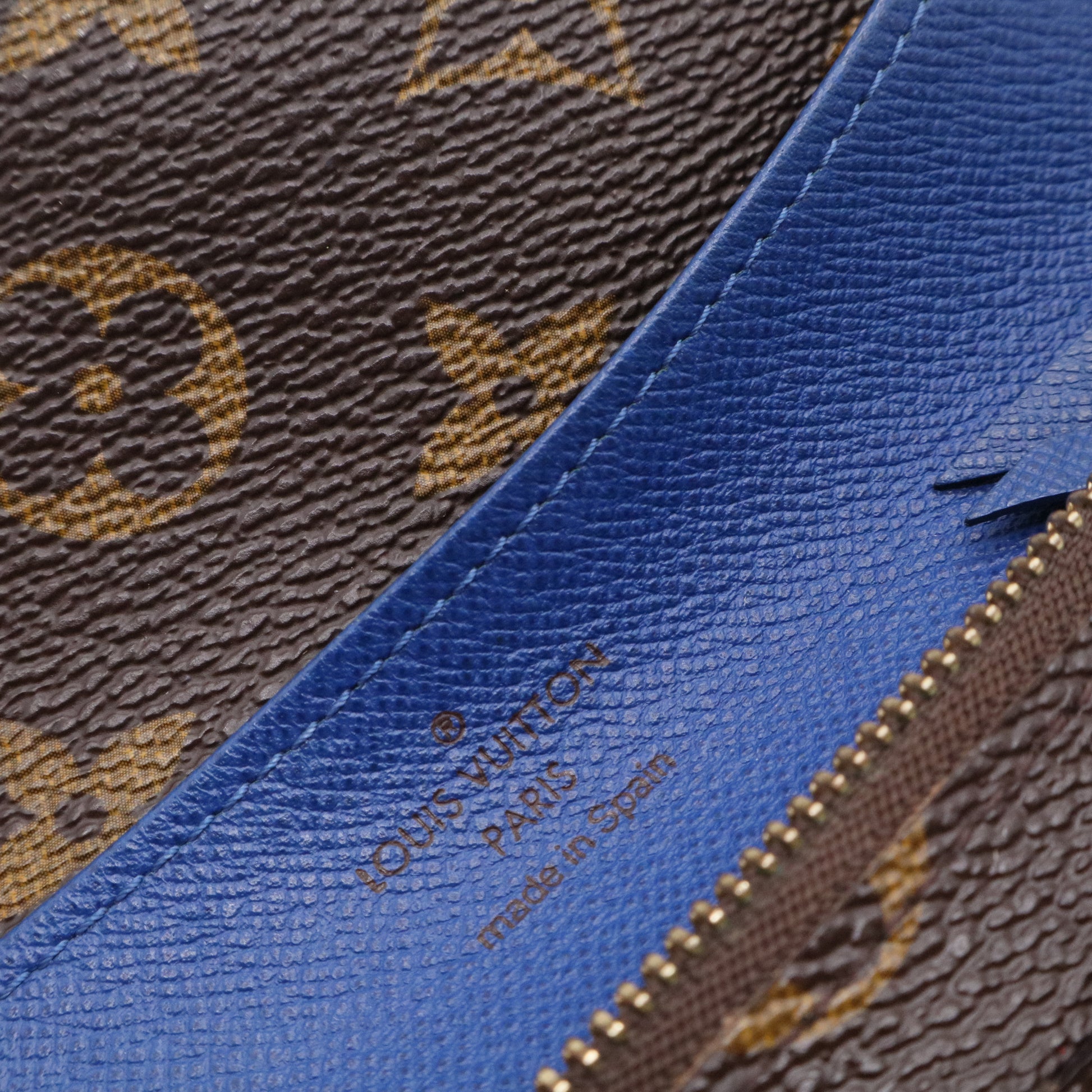 Monogram Canvas Blue Emilie Wallet