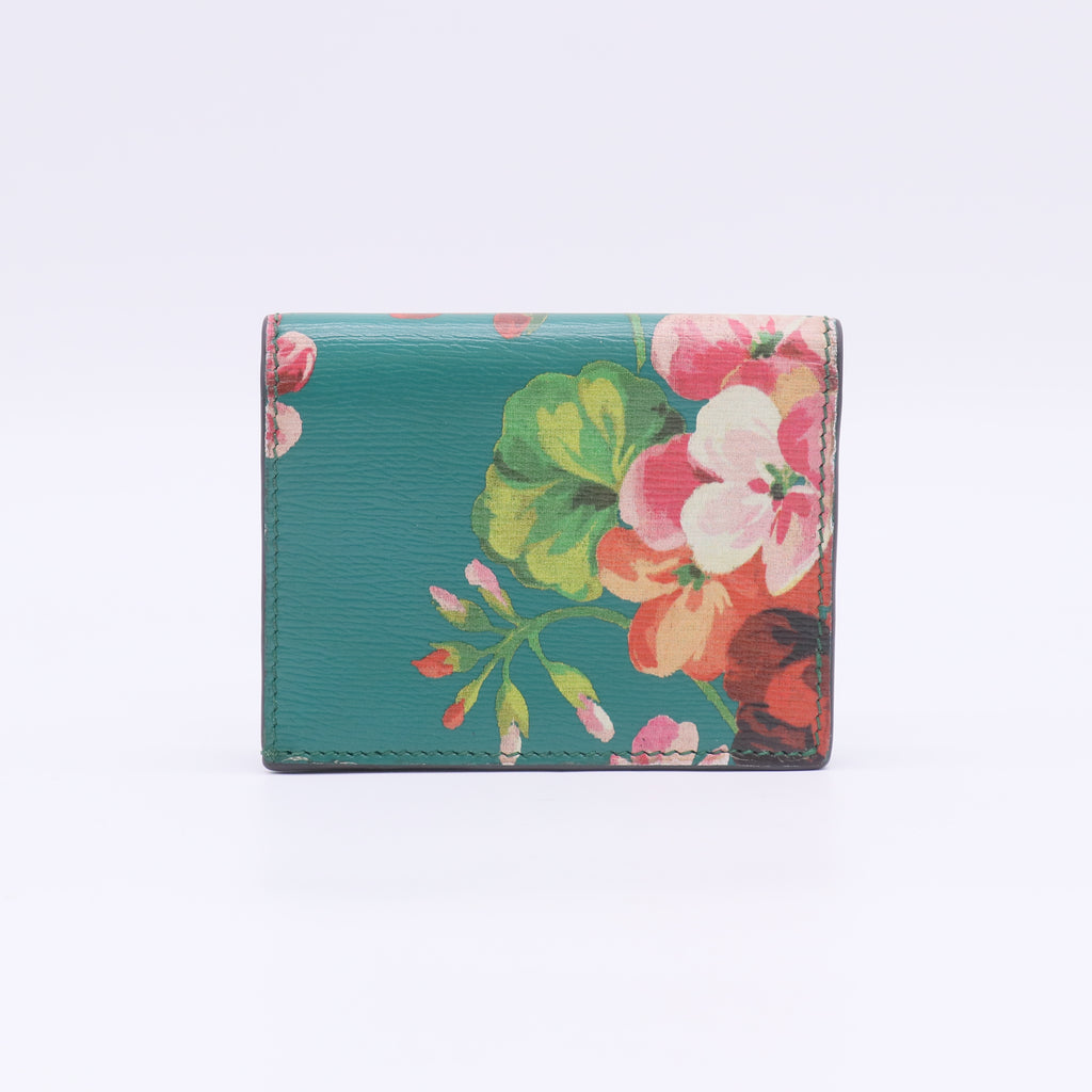 Gucci Blooms Leather Card Case Wallet W22822