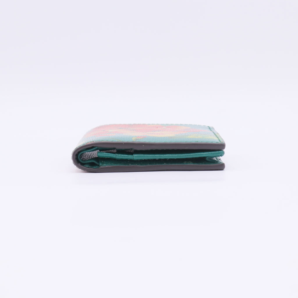 Gucci Blooms Leather Card Case Wallet W22822