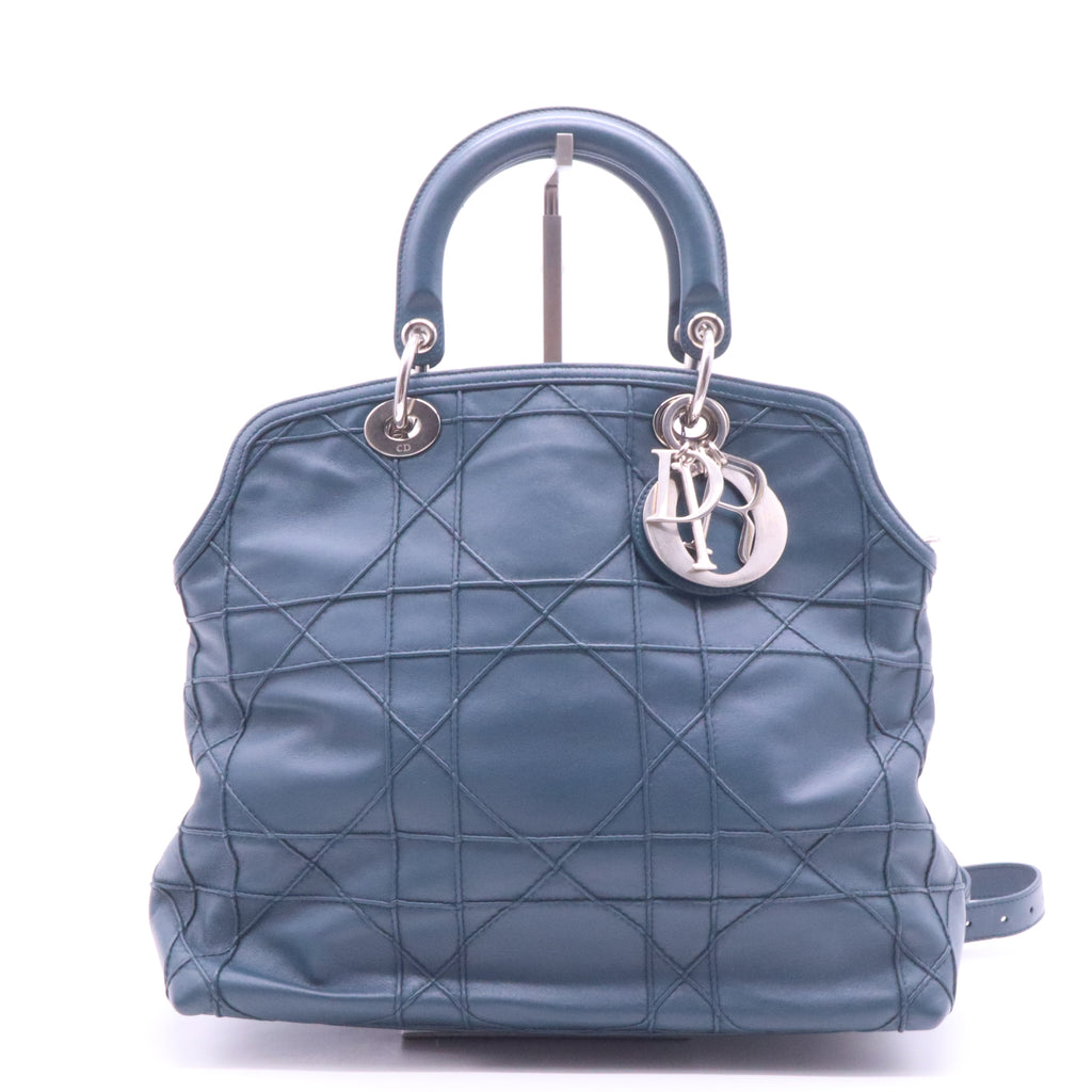 Granville Satchel Cannage Quilt Leather Medium Twins LDJ3977