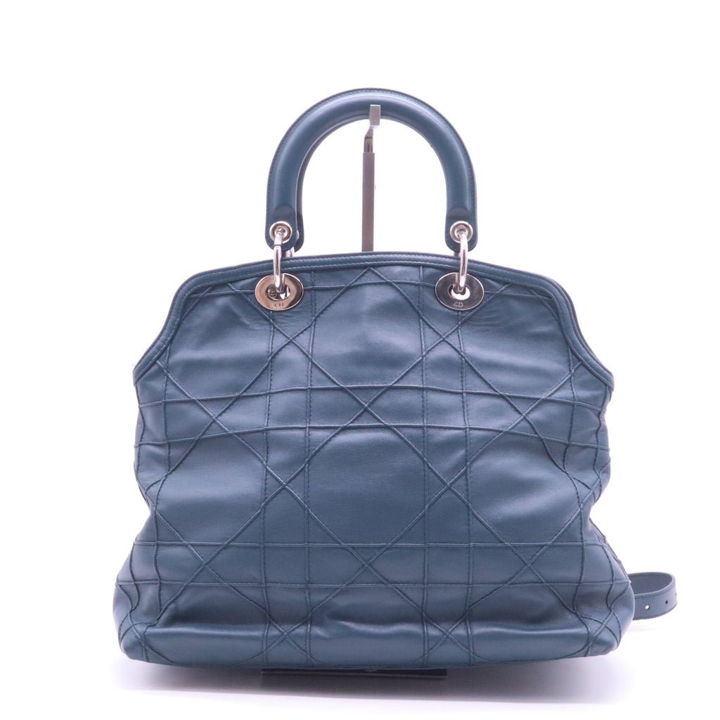 Granville Satchel Cannage Quilt Leather Medium Twins LDJ3977