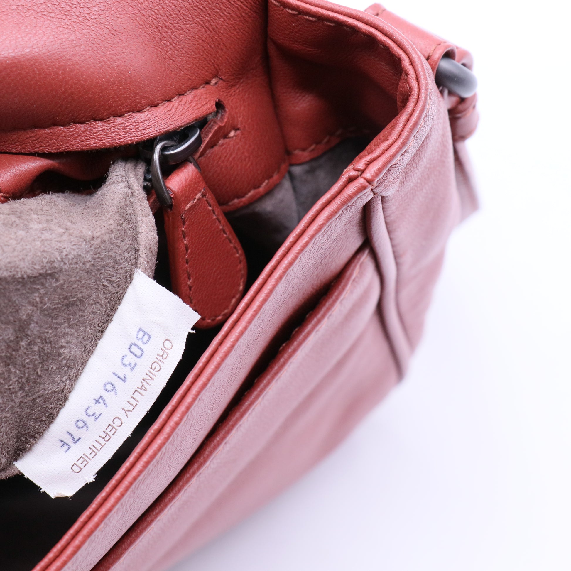 Intrecciato flap crossbody bag