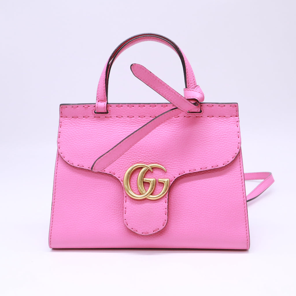 GG Marmont Top Handle Bag Leather Small B23794