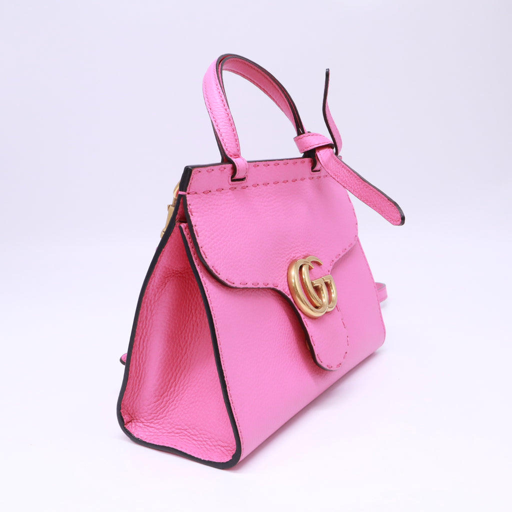 GG Marmont Top Handle Bag Leather Small B23794