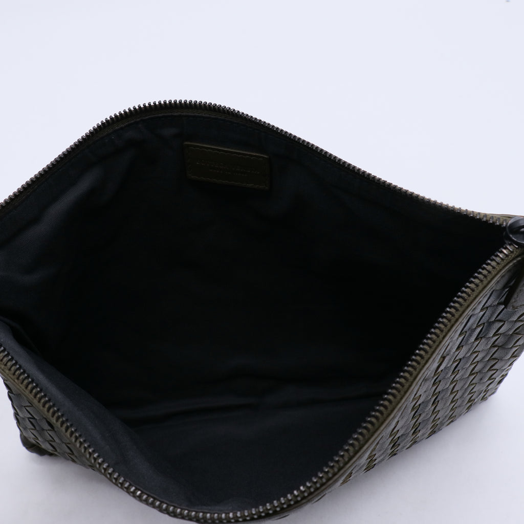 Bottega Veneta Intrecciato Checker Pouch W21003