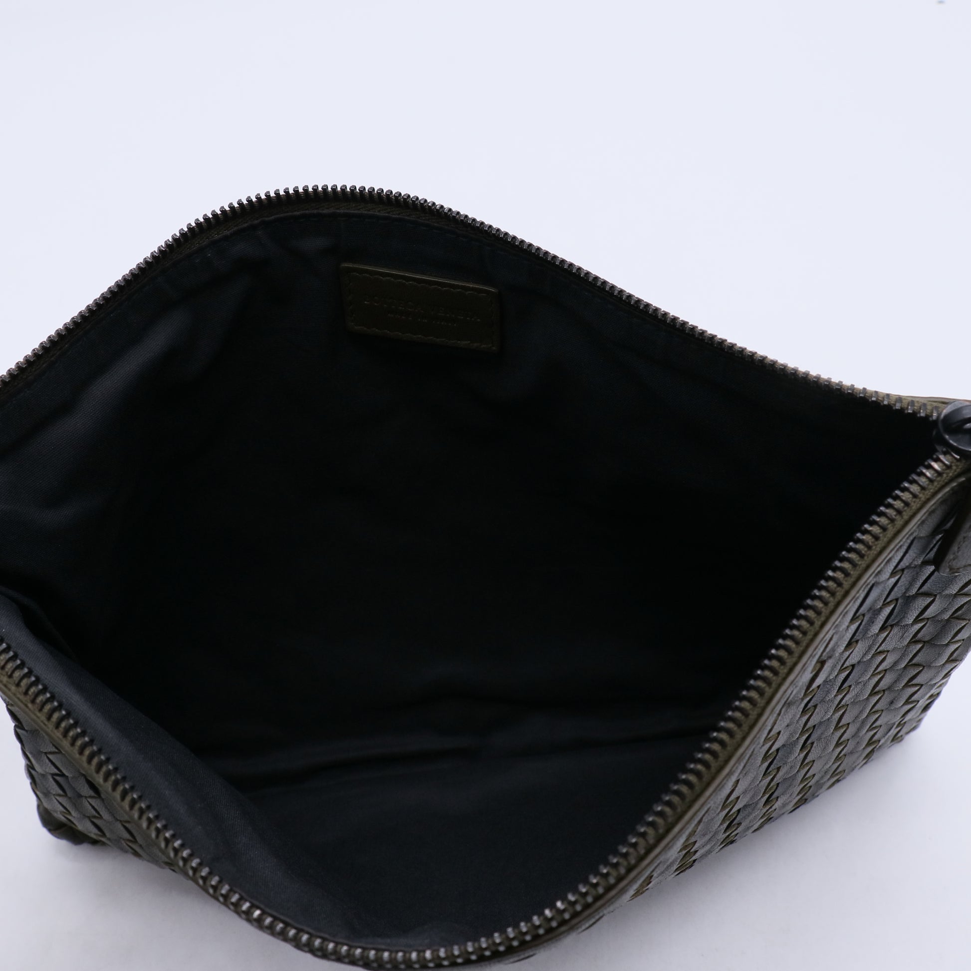 Bottega Veneta Intrecciato Checker Pouch W21003