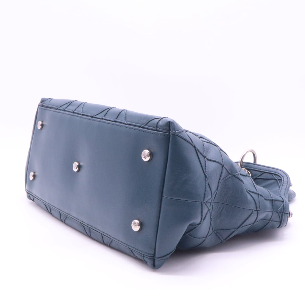 Granville Satchel Cannage Quilt Leather Medium Twins LDJ3977
