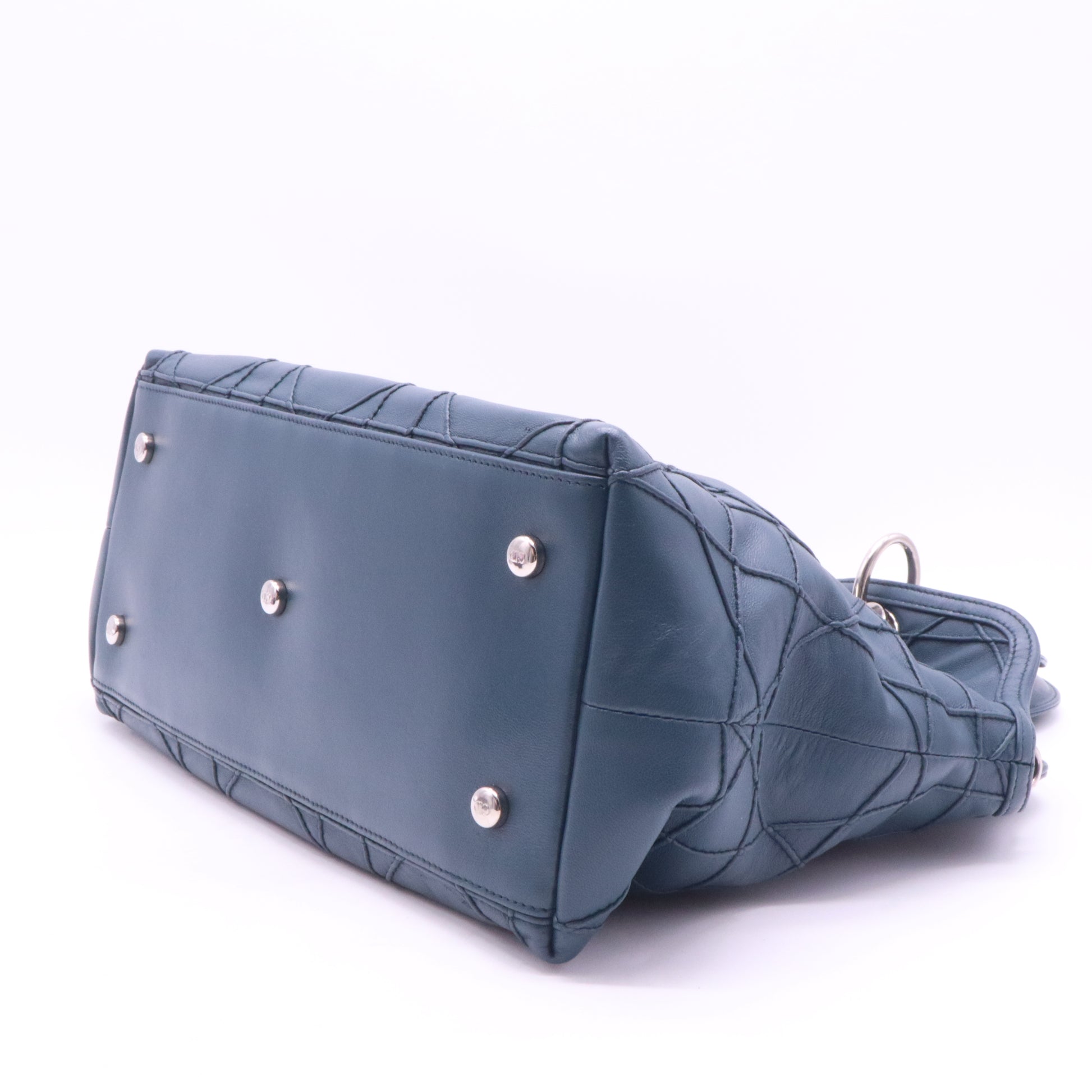 Granville Satchel Cannage Quilt Leather Medium Twins LDJ3977