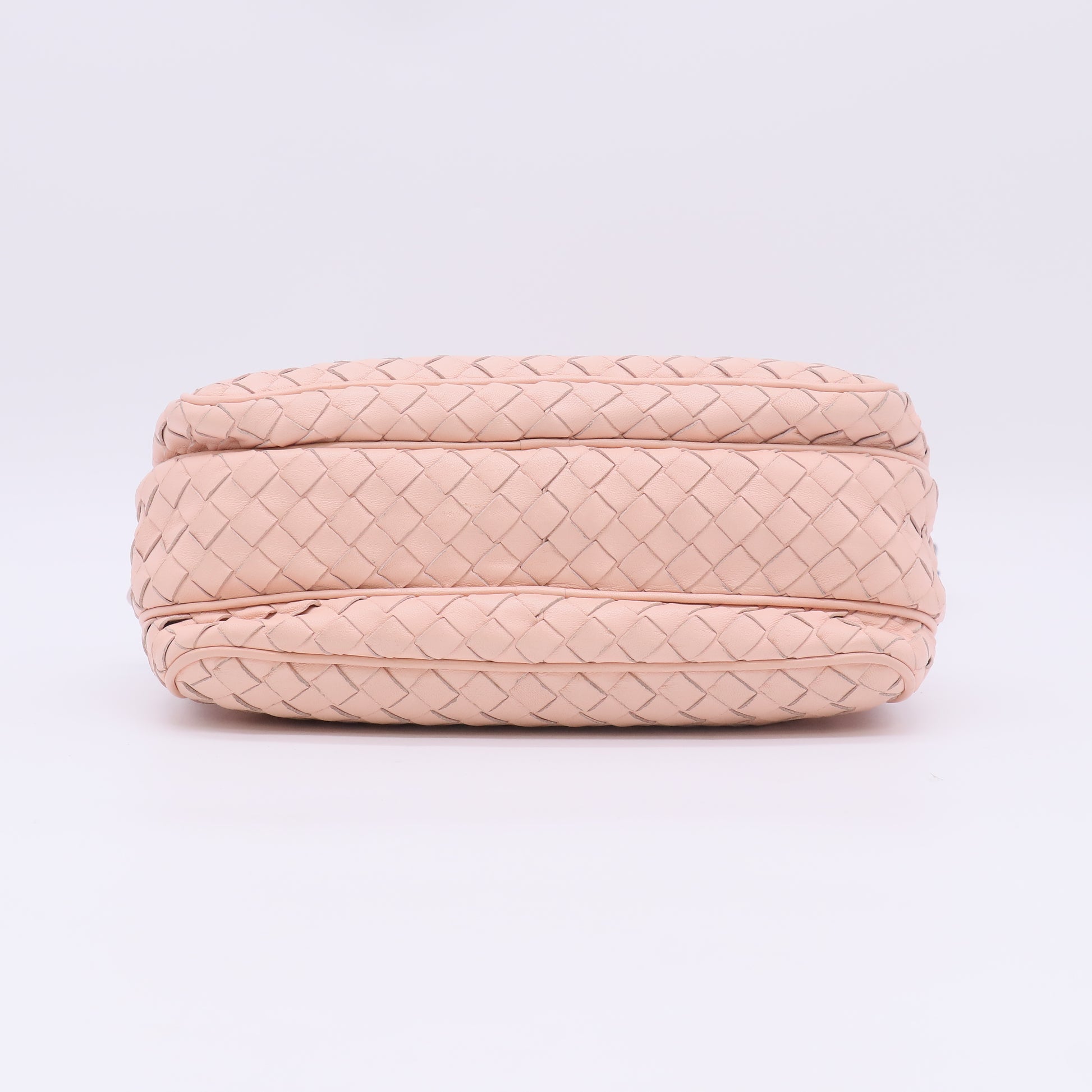 Bottega Nappa Intrecciato Crossbody Flamingo Twins B23703