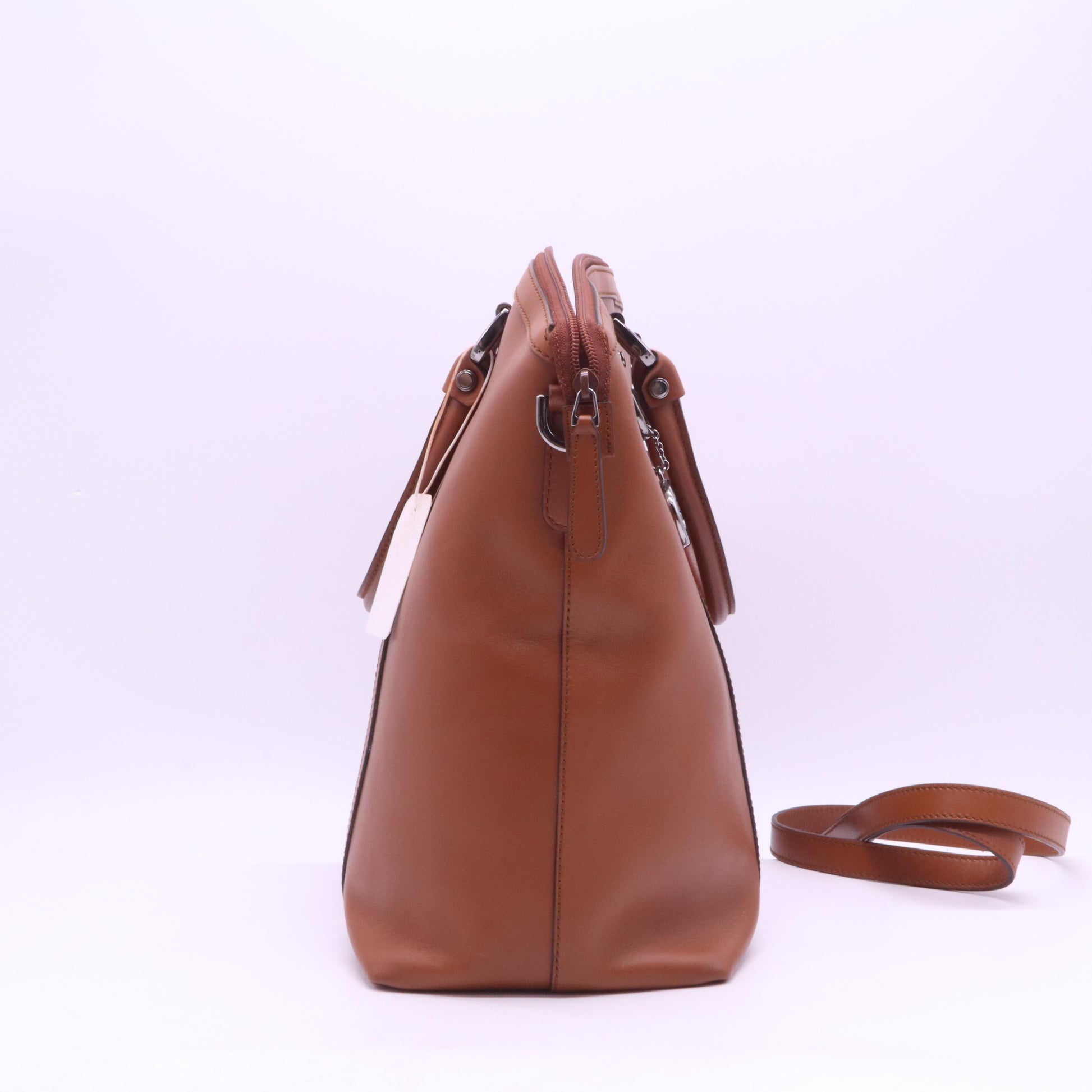 GG Charm Convertible Dome Satchel Leather Medium B21873