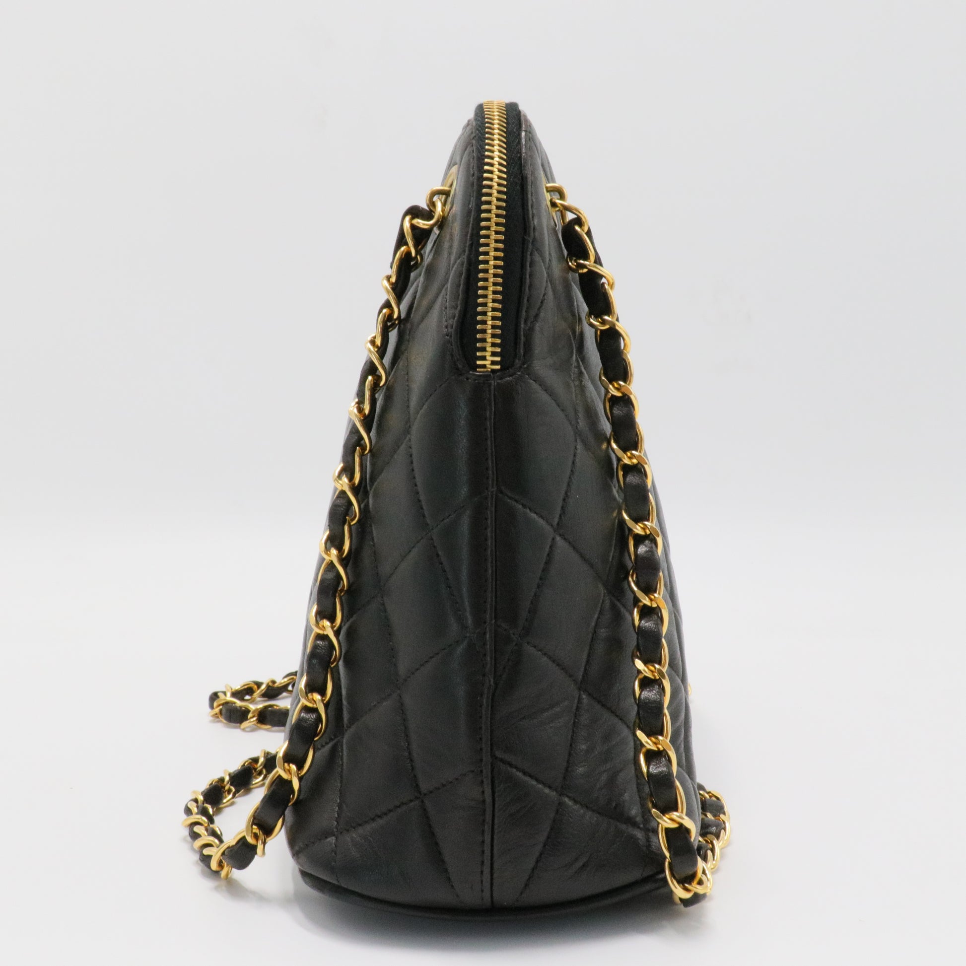 Quilted Dome Shoulder Bag