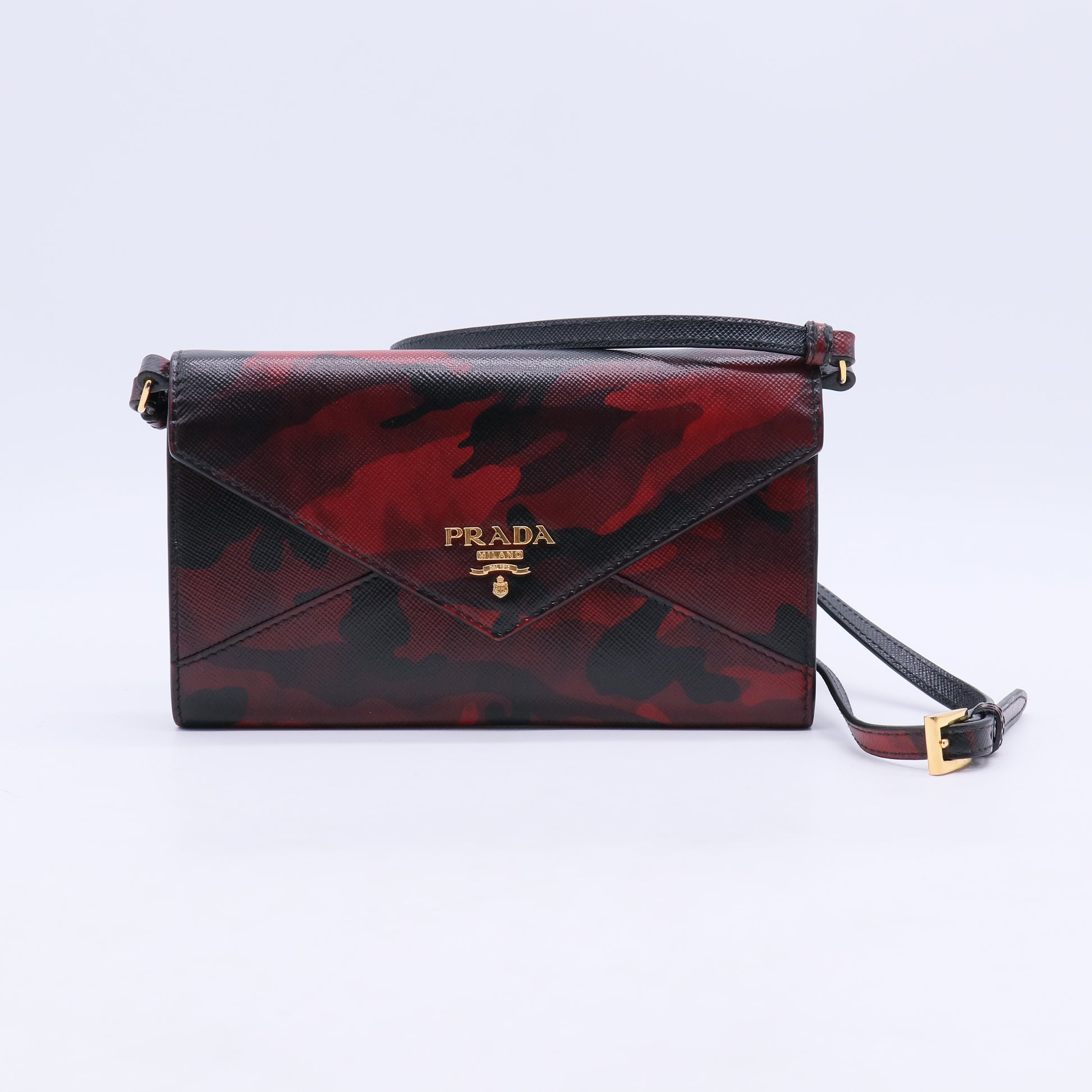 Envelope Wallet on Strap Saffiano Leather B21765