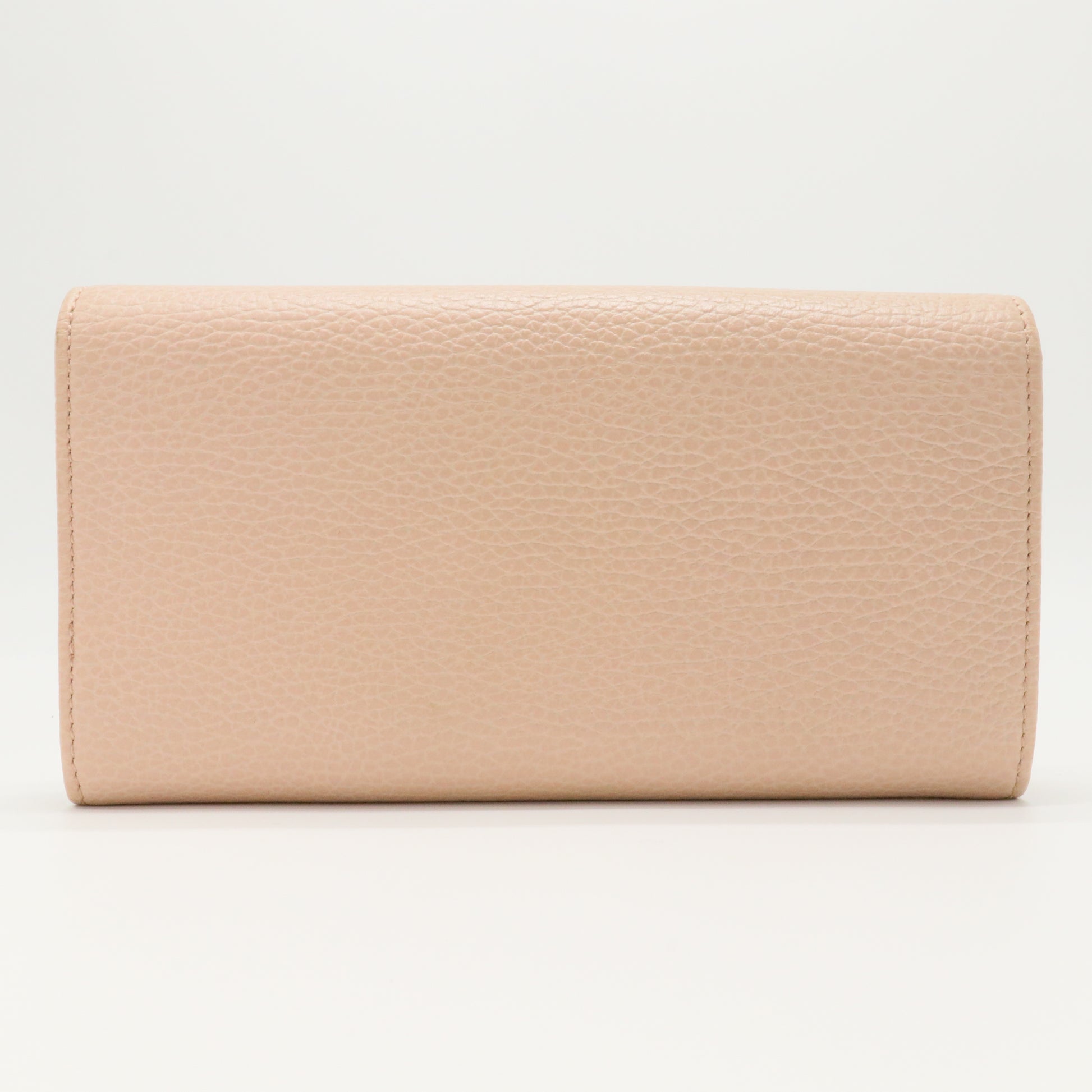Dollar Calfskin GG Marmont Continental Wallet Perfect Pink