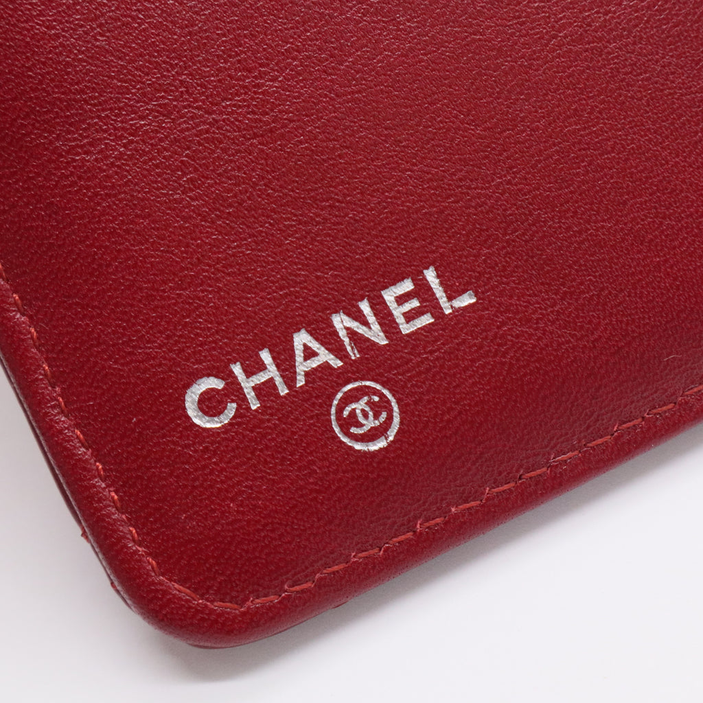 Patent CC French Wallet Red