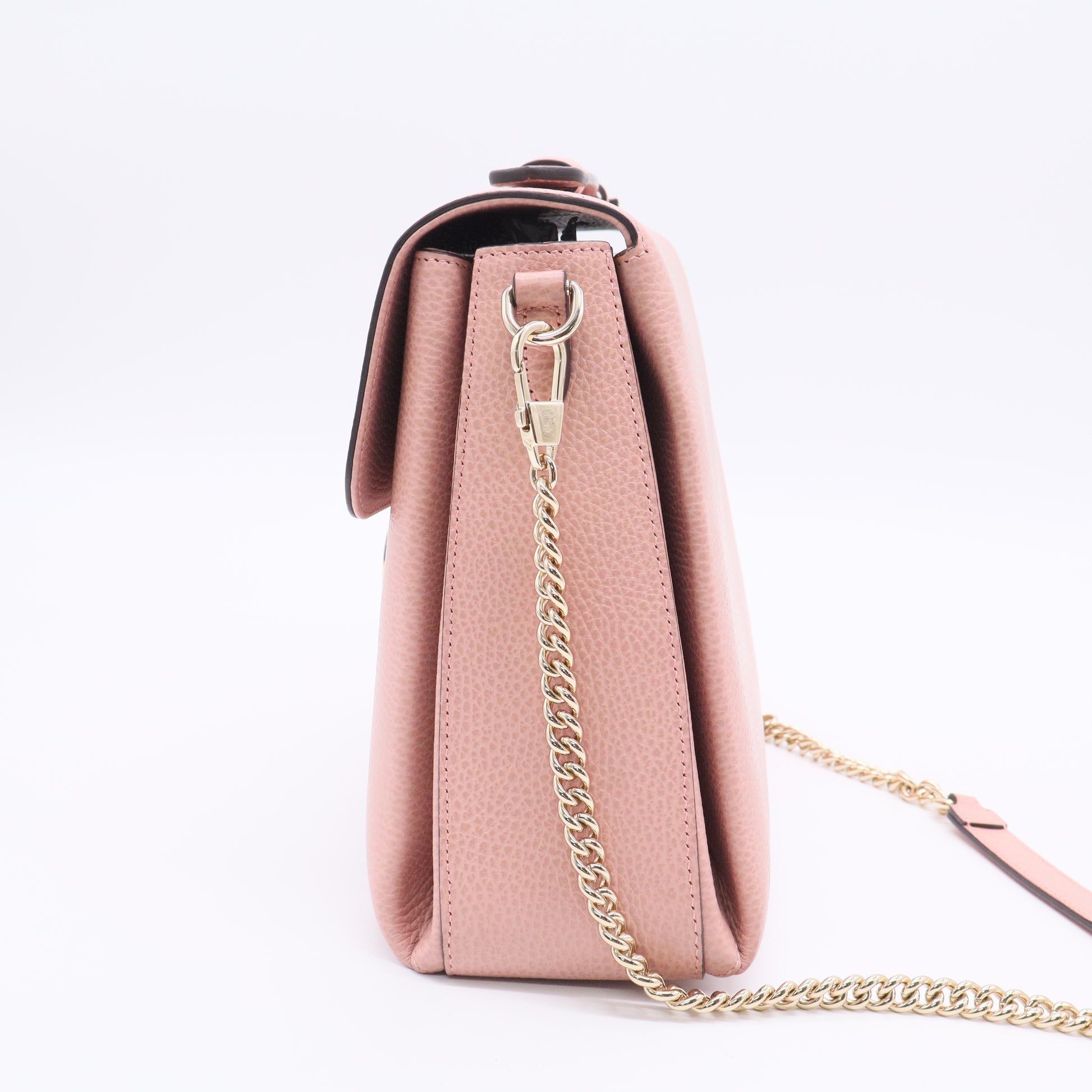Large Dollar Calf Interlocking Shoulder Bag twins LDJ3429