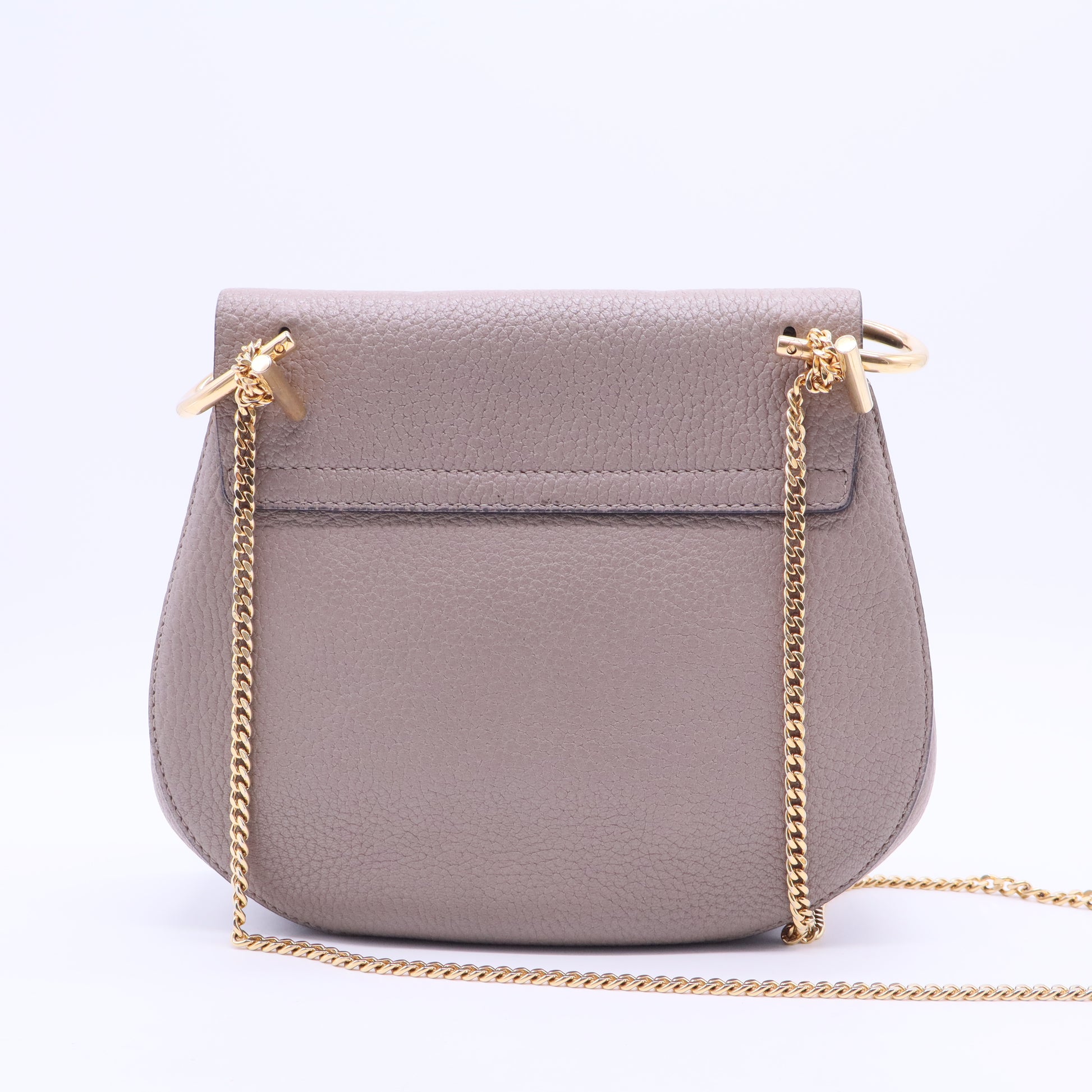 Grained Lambskin Drew Shoulder Bag Motty Grey B12320