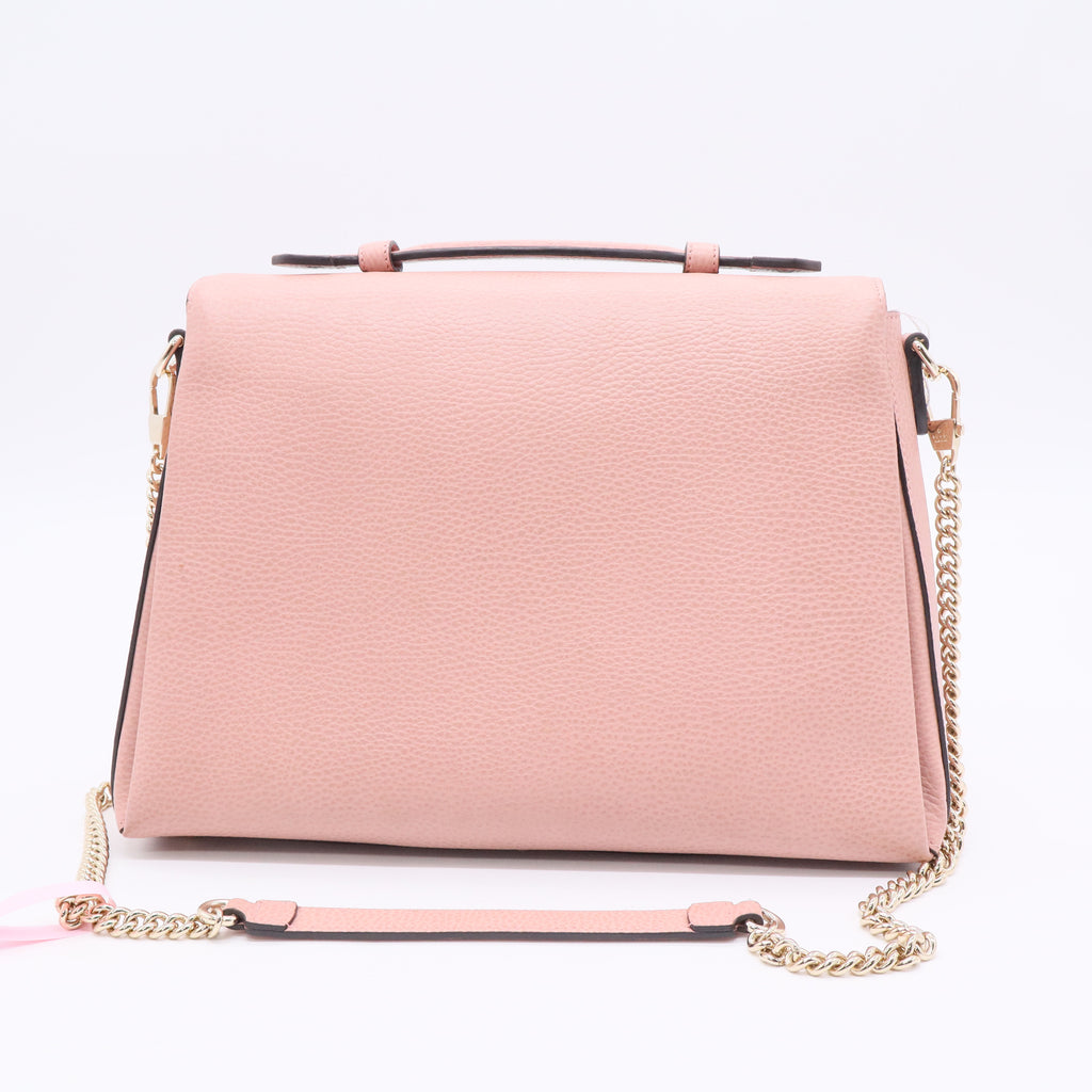 Large Dollar Calf Interlocking Shoulder Bag twins LDJ3429