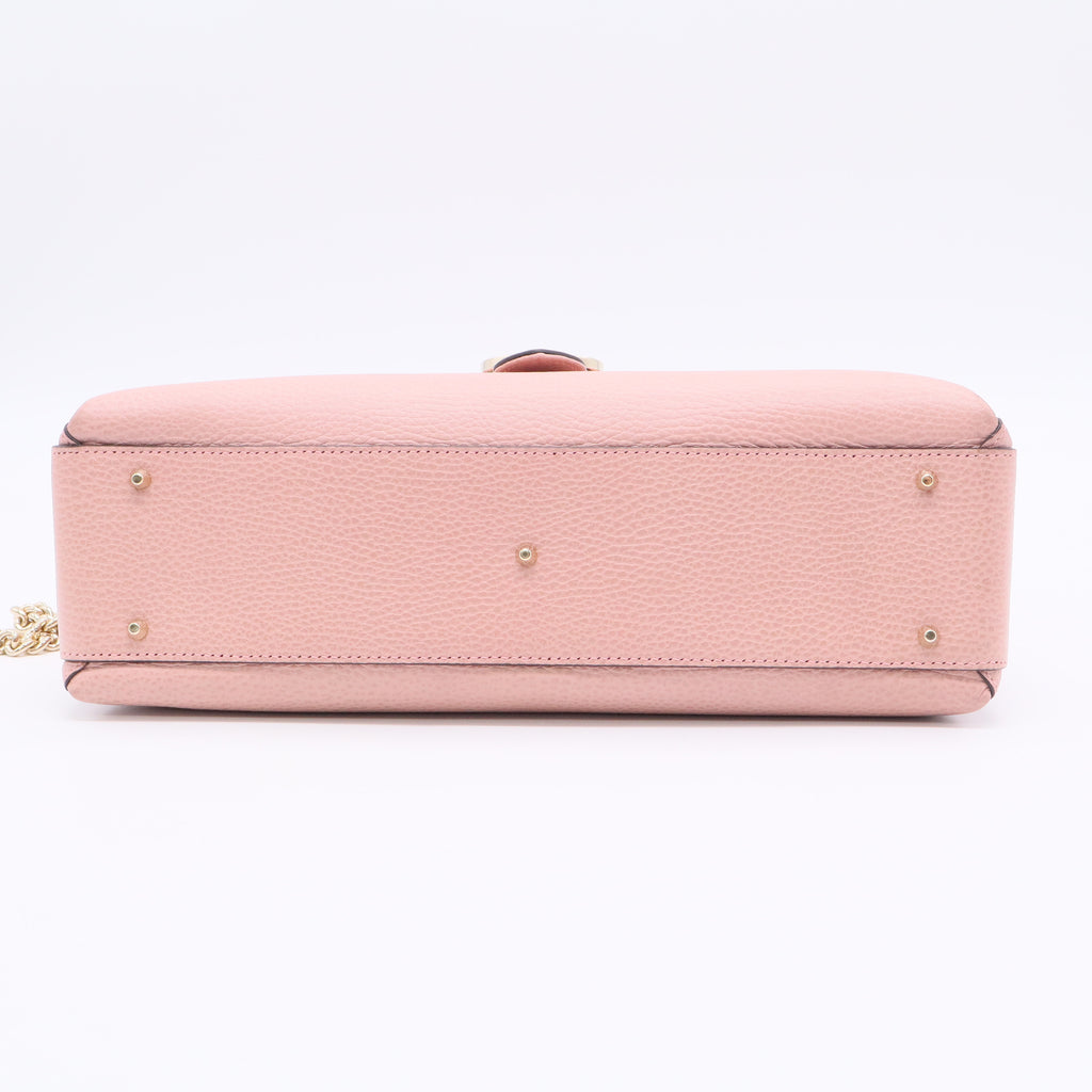 Large Dollar Calf Interlocking Shoulder Bag twins LDJ3429