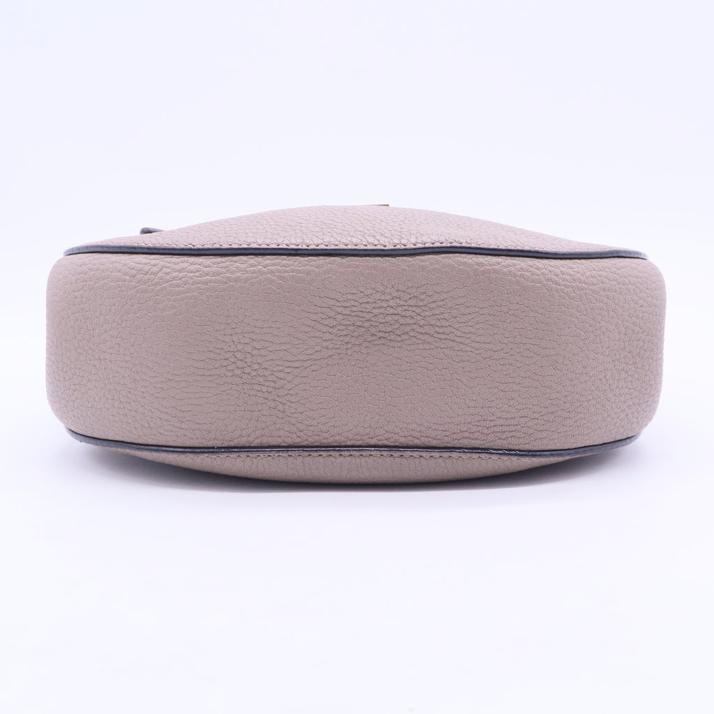 Grained Lambskin Drew Shoulder Bag Motty Grey B12320