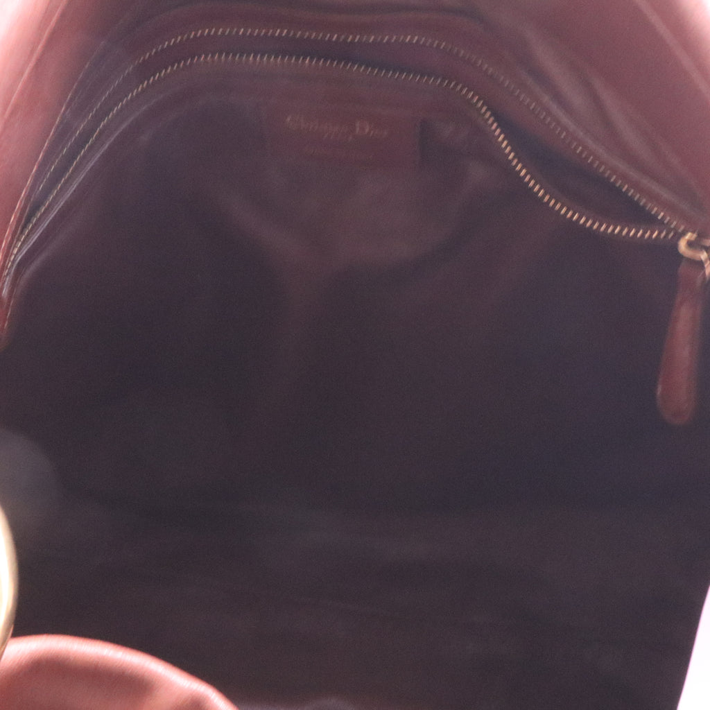 Christian Dior Lambskin Medium Libertine Hobo Brown Twins LDJ3951