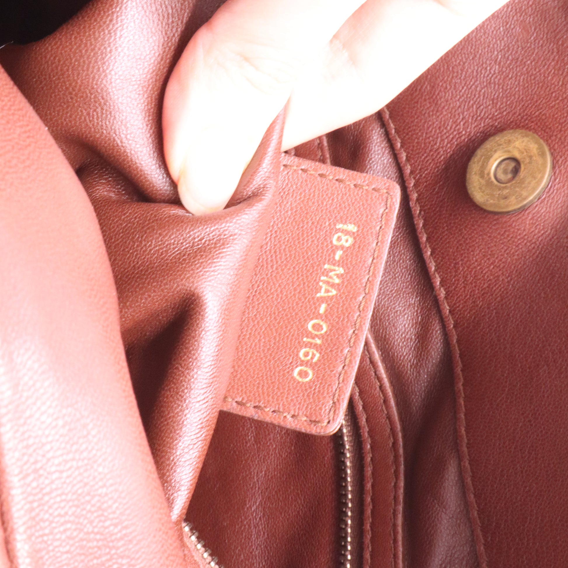Christian Dior Lambskin Medium Libertine Hobo Brown Twins LDJ3951