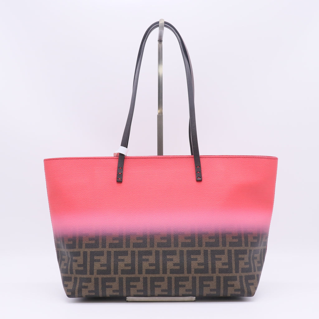 Fendi Roll Tote Ombre Zucca Coated Canvas twins B23828