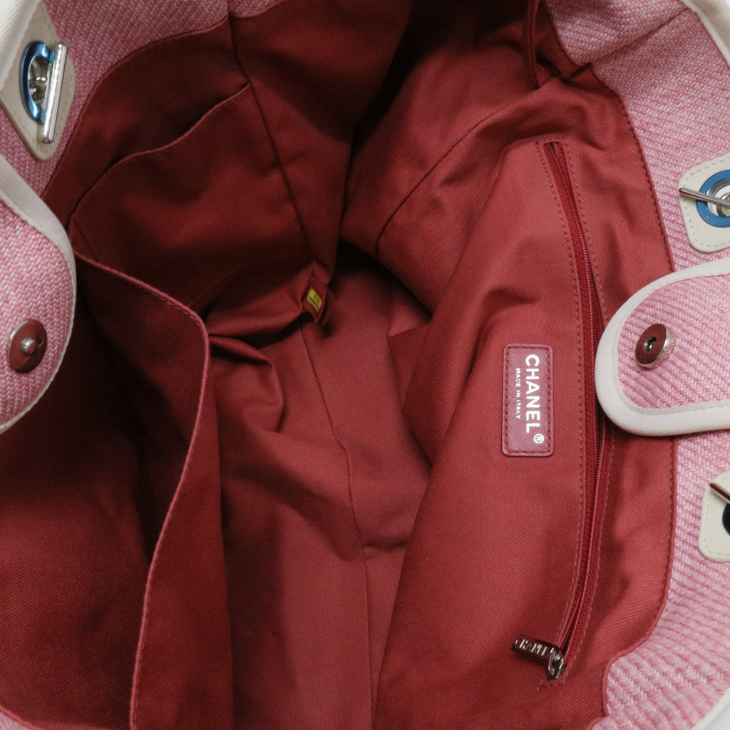 Canvas Medium Deauville Tote Pink