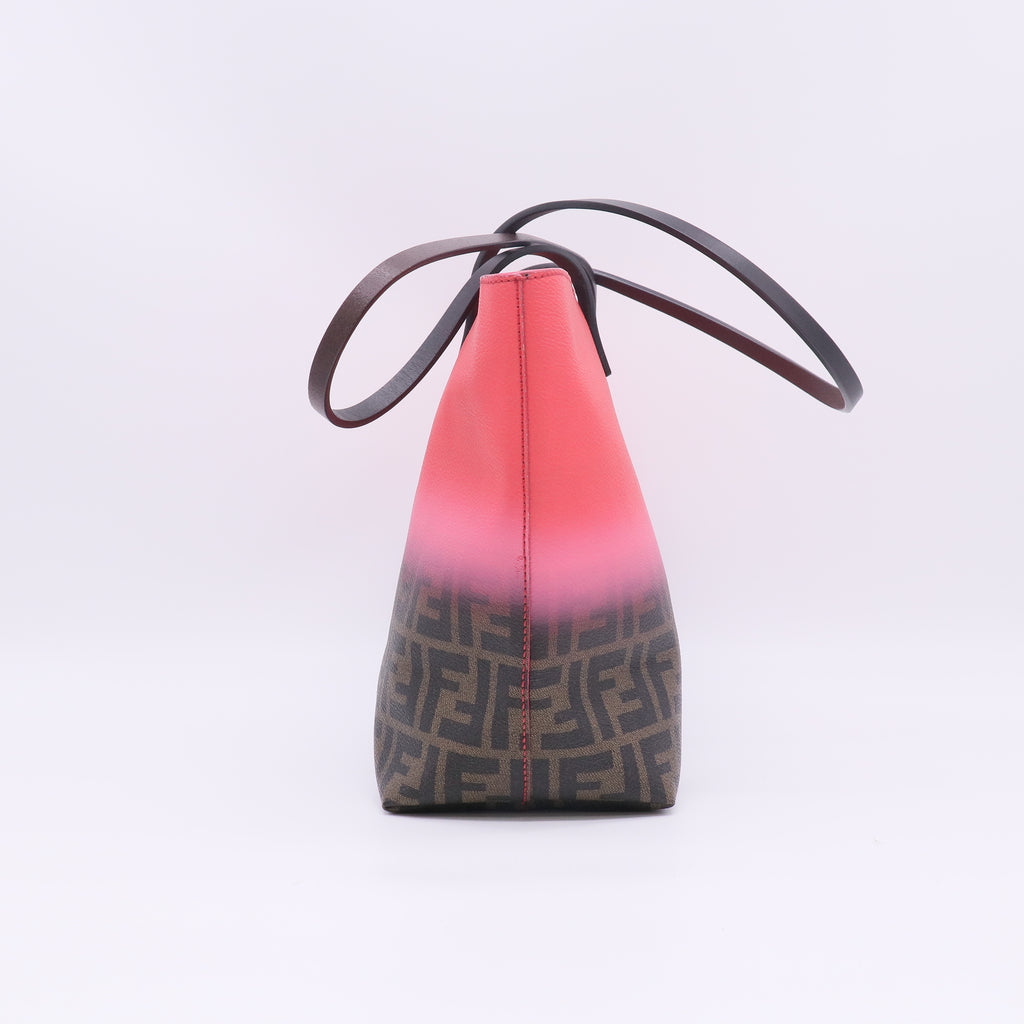 Fendi Roll Tote Ombre Zucca Coated Canvas twins B23828