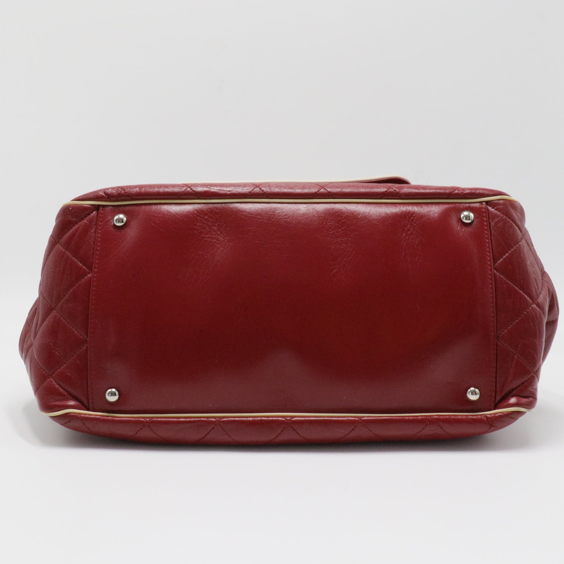 East West Mademoiselle Accordion Flap Bag Quilted Lambskin