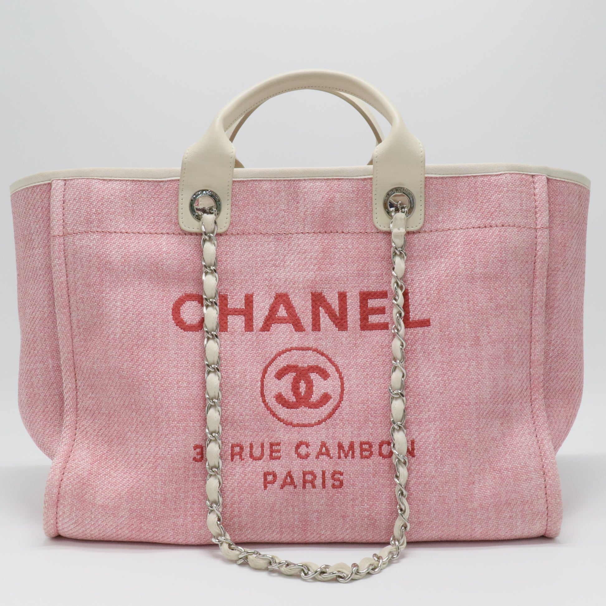 Canvas Medium Deauville Tote Pink