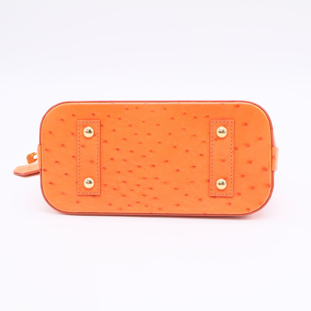 Orange Ostrich Alma BB Bag twins LDJ3433