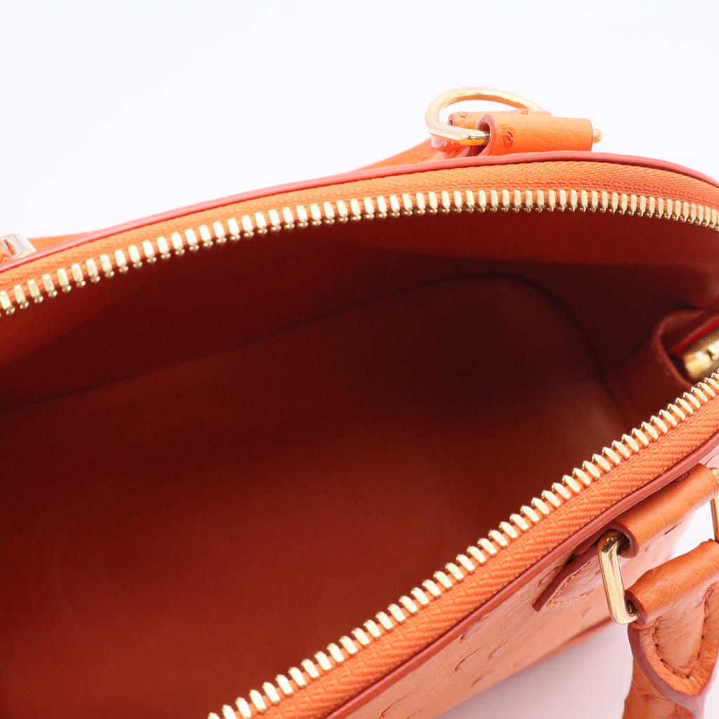 Orange Ostrich Alma BB Bag twins LDJ3433