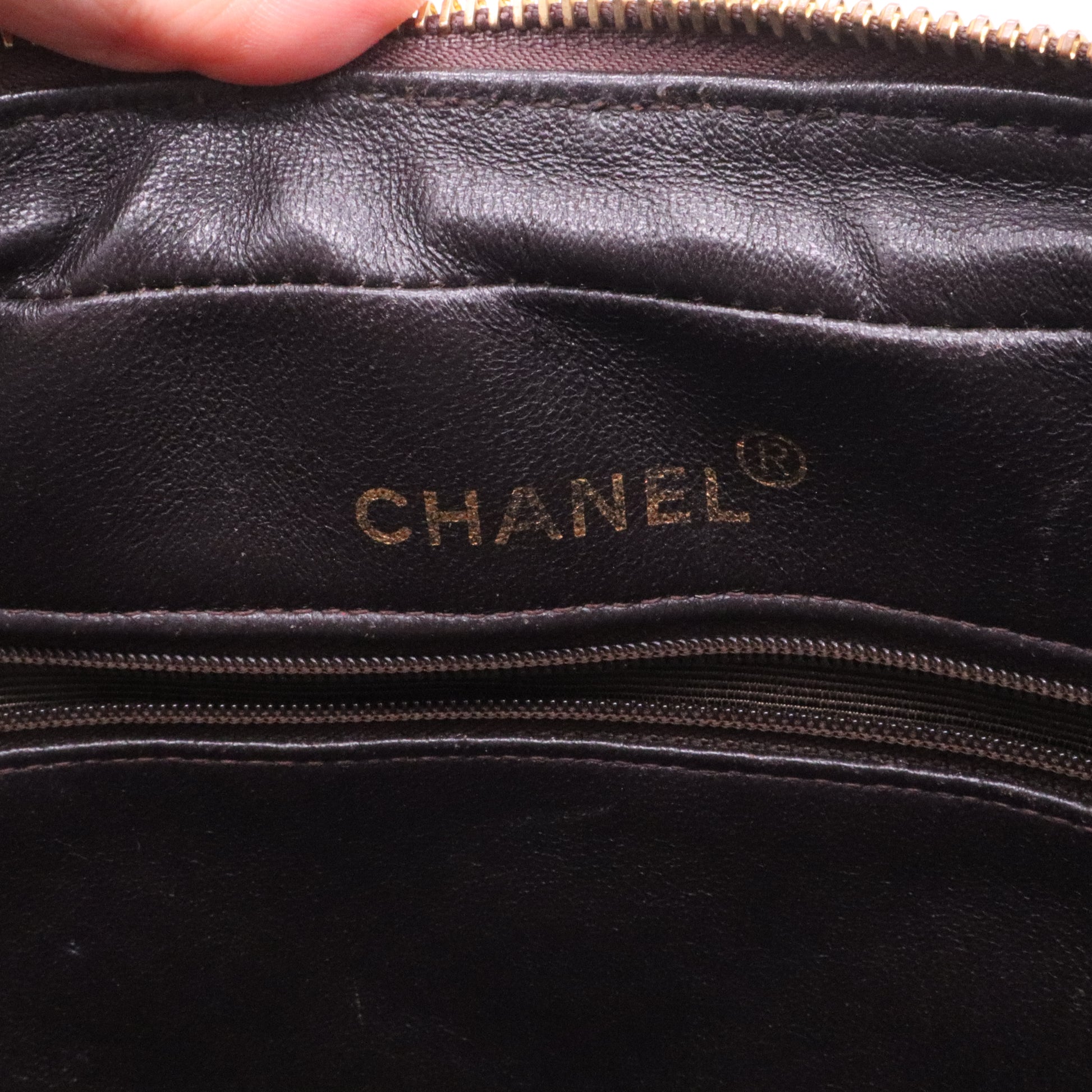 Chanel Vintage Front Pocket Camera Bag Quilted Suede Large Twins LDJ3981