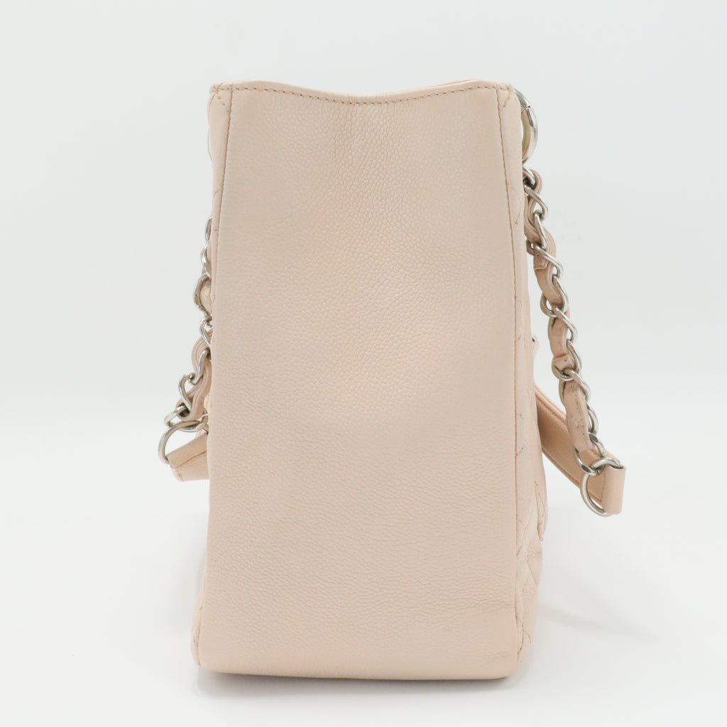 Grand Timeless Shopping Tote Quilted Caviar