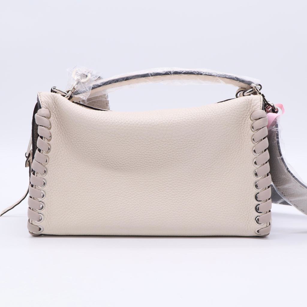 Leather Selleria Lei Whipstitch Shoulder Bag Twins LDJ3411