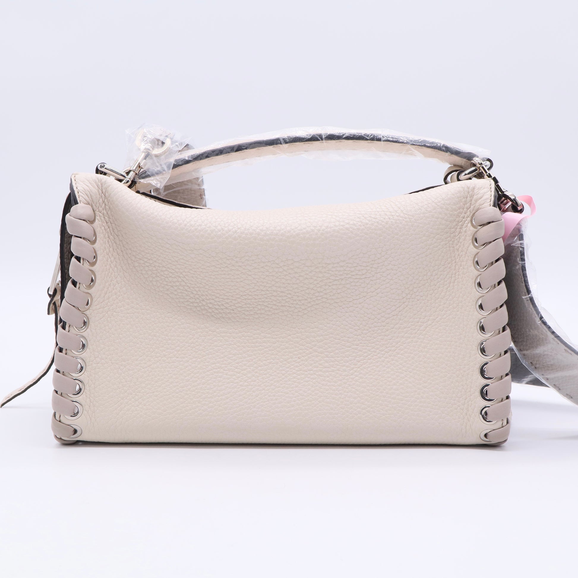 Leather Selleria Lei Whipstitch Shoulder Bag Twins LDJ3411