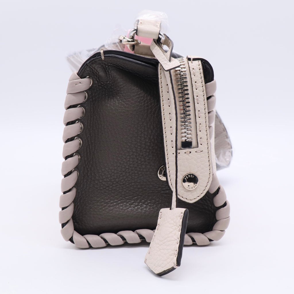Leather Selleria Lei Whipstitch Shoulder Bag Twins LDJ3411