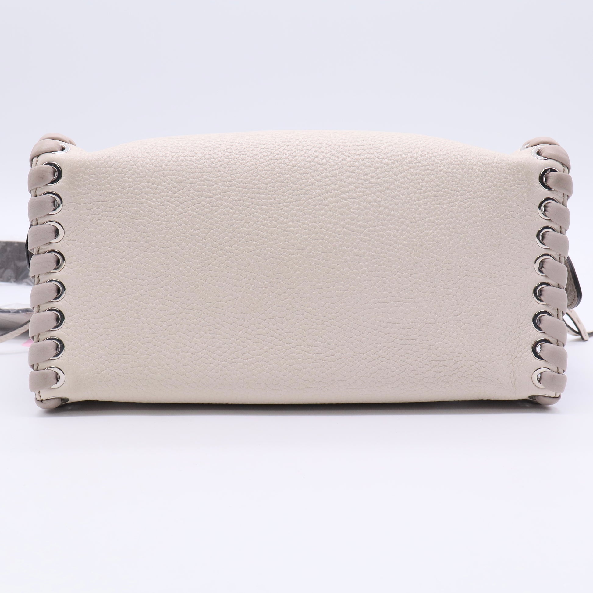 Leather Selleria Lei Whipstitch Shoulder Bag Twins LDJ3411